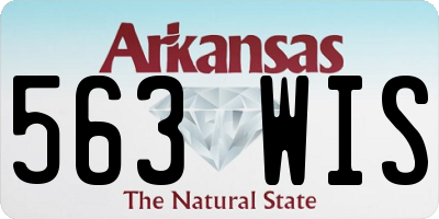 AR license plate 563WIS