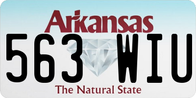 AR license plate 563WIU