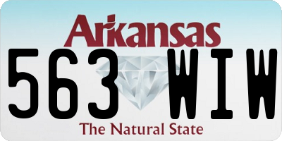 AR license plate 563WIW