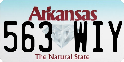 AR license plate 563WIY