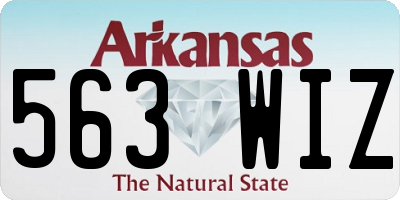 AR license plate 563WIZ