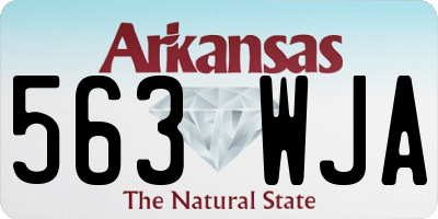 AR license plate 563WJA