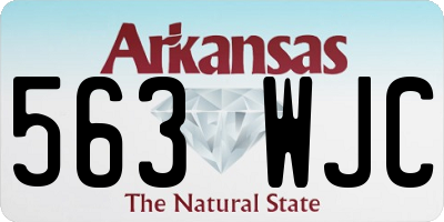 AR license plate 563WJC