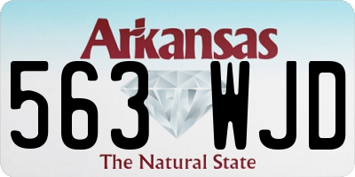 AR license plate 563WJD