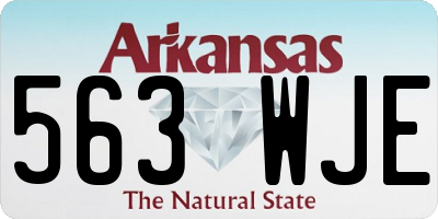 AR license plate 563WJE