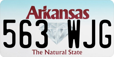 AR license plate 563WJG