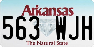 AR license plate 563WJH