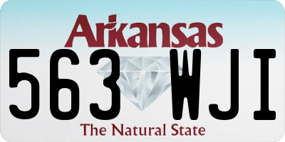 AR license plate 563WJI
