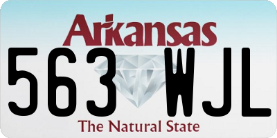 AR license plate 563WJL