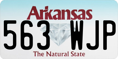AR license plate 563WJP