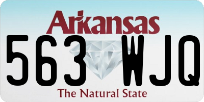 AR license plate 563WJQ
