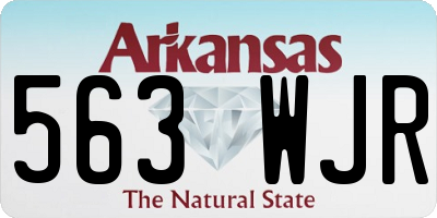 AR license plate 563WJR