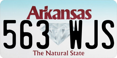 AR license plate 563WJS