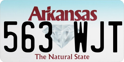 AR license plate 563WJT