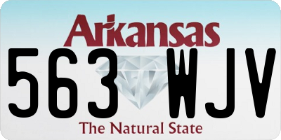 AR license plate 563WJV