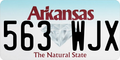 AR license plate 563WJX
