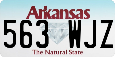 AR license plate 563WJZ