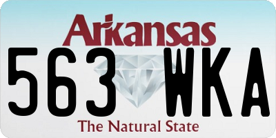 AR license plate 563WKA