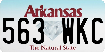AR license plate 563WKC