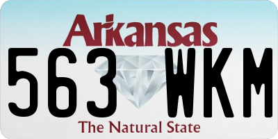 AR license plate 563WKM