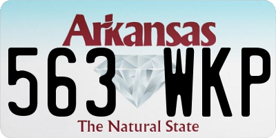 AR license plate 563WKP