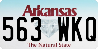 AR license plate 563WKQ