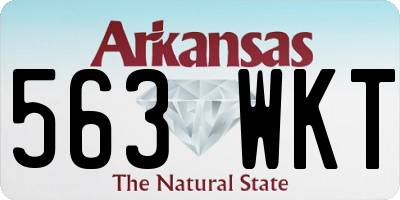 AR license plate 563WKT