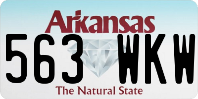 AR license plate 563WKW