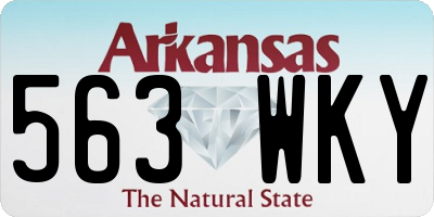AR license plate 563WKY