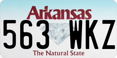 AR license plate 563WKZ