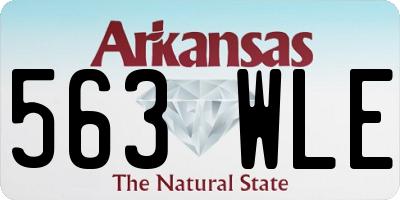 AR license plate 563WLE