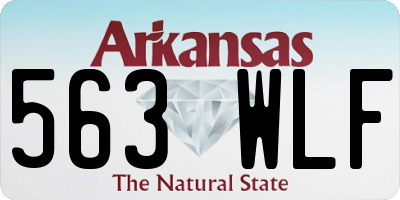 AR license plate 563WLF