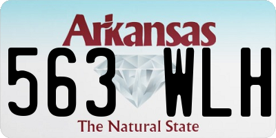 AR license plate 563WLH