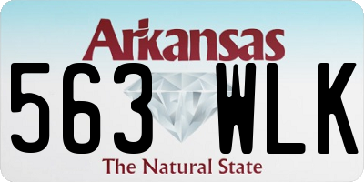 AR license plate 563WLK