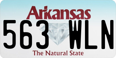 AR license plate 563WLN
