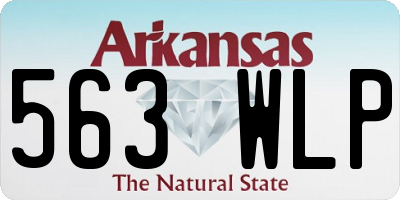 AR license plate 563WLP