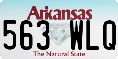 AR license plate 563WLQ