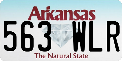 AR license plate 563WLR