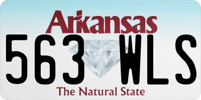 AR license plate 563WLS