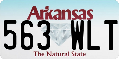 AR license plate 563WLT