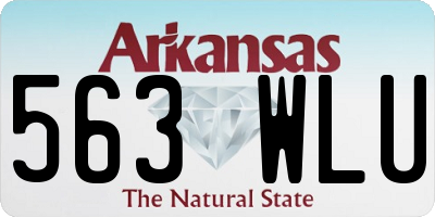 AR license plate 563WLU