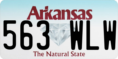 AR license plate 563WLW