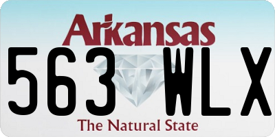 AR license plate 563WLX