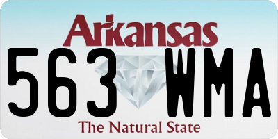 AR license plate 563WMA