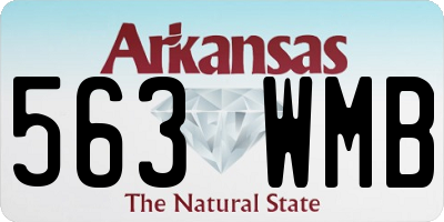 AR license plate 563WMB