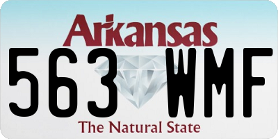 AR license plate 563WMF