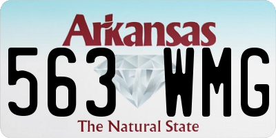AR license plate 563WMG