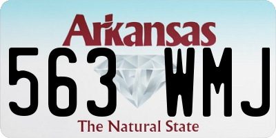 AR license plate 563WMJ