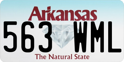 AR license plate 563WML
