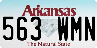 AR license plate 563WMN
